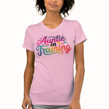 Tante in Training farbiges Design