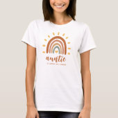 Tante Individuelle Name Boho Earth Tone Rainbow Su T-Shirt (Vorderseite)