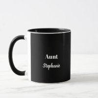 Tante Individuelle Name Hochzeiten Schwarz-weiß Ei