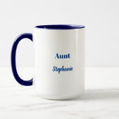 Tante Individuelle Name Weddings Blue White Gift Tasse (Links)