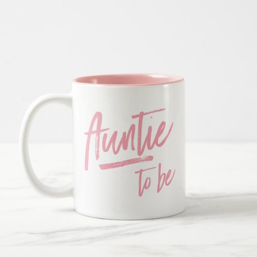 Tante ist Cool in Rosa Zweifarbige Tasse (Links)