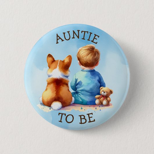 Tante | Kinderdusche Button (Vorderseite)