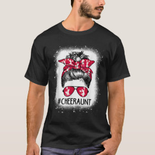 Tante Leben Unordentlicher Dutt Cheerleader Geblei T-Shirt