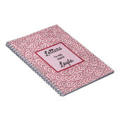 Tante Letters to My Niece Pink Abstrakt Notebook Notizblock (Rechte Seite)