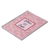 Tante Letters to My Niece Pink Abstrakt Notebook Notizblock (Linke Seite)