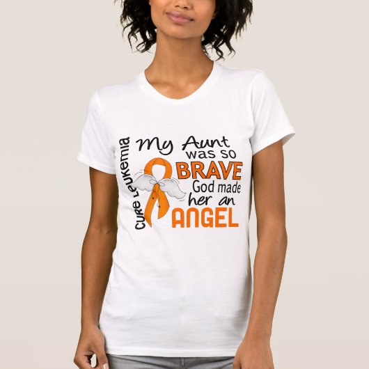 Tante Leukemia des Engels-2 T-Shirt (Vorderseite)