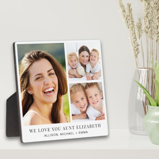 Tante Liebe Sie 3 Foto Collage Fotoplatte