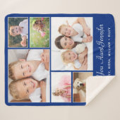 Tante Liebe Sie 6 Foto Collage Blue Sherpadecke (Vorderseite (Horizontal))
