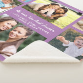 Tante Liebe Sie 8 Foto Collage Lila Sherpadecke (3/4)