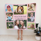 Tante Liebe Sie 8 Foto Collage Pink Sherpadecke