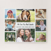 Tante Liebe Sie Foto Collage Puzzle (Horizontal)
