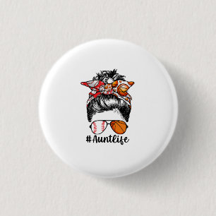 Tante Life Baseball Basketball Tante Messy Bun Button
