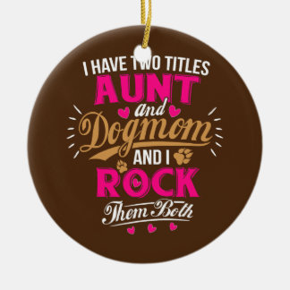 Tante Life ist für Frauen, die die Mama des Hundes Keramik Ornament