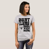 Tante Llama braucht keine Drama-Tante Typografie M T-Shirt (Vorne ganz)