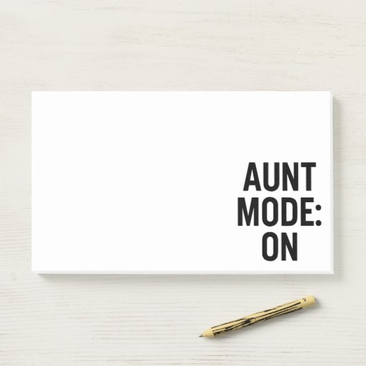 Tante Mode On - Funny Family Spaß Post-it Klebezettel (Auf Schreibtisch)