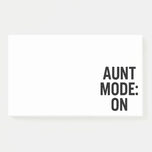 Tante Mode On - Funny Family Spaß Post-it Klebezettel (Vorderseite)