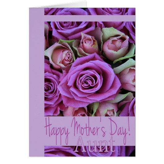 Tante Mother Day Rose Card (Vorne)