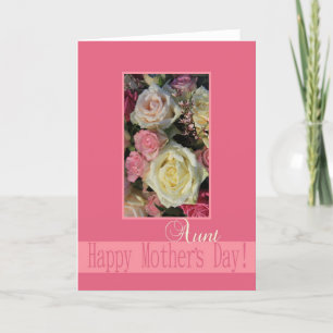 Tante Mother Day Rose Card Karte