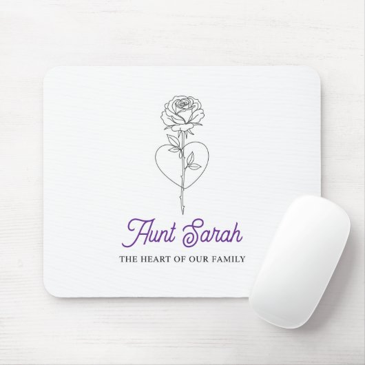 Tante Mouse Pad - Das Herz unserer Familie Mousepad (Mit Mouse)