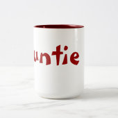 Tante Mug Zweifarbige Tasse (Mittel)