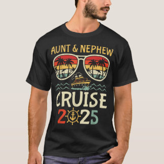 Tante Neffe Kreuzfahrt 2025 Tropischer Urlaub  T-Shirt