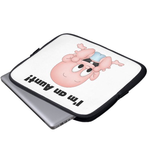 Tante New Nephew T - Shirt und Geschenke Laptopschutzhülle (Vorne Knopf)