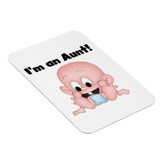 Tante New Nephew T - Shirt und Geschenke Magnet (Rechte Seite)