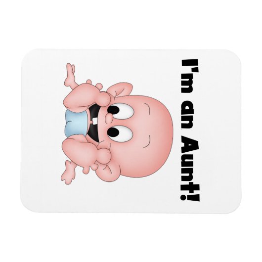 Tante New Nephew T - Shirt und Geschenke Magnet (Horizontal)