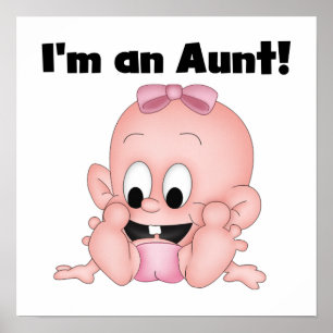 Tante New Niece T - Shirt und Geschenke Poster