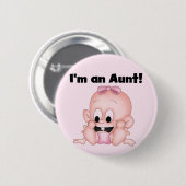 Tante New Niece Tshirts und Geschenke Button (Vorne & Hinten)