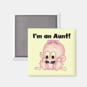 Tante New Niece Tshirts und Geschenke Magnet (Vorderseite/Rückseite)