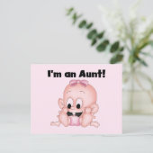 Tante New Niece Tshirts und Geschenke Postkarte (Stehend Vorderseite)