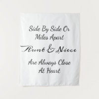 Tante & Nichte Zitat – Seite an Seite oder Meilen