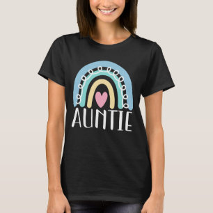 Tante Niedlich Tante Familie Matching Regenbogen T-Shirt