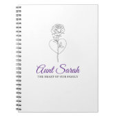 Tante-Notebook - Das Herz unserer Familie Notizblock (Vorderseite)