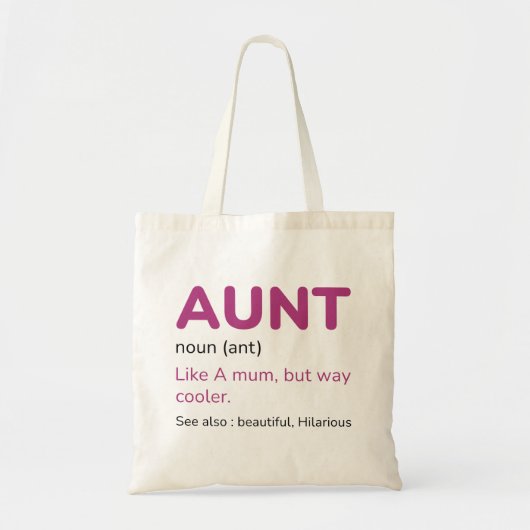Tante Noun Tragetasche (Vorne)