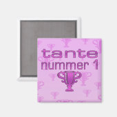 Tante Nummer 1 Magnet (Vorderseite/Rückseite)