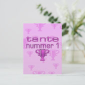 Tante Nummer 1 Postkarte (Stehend Vorderseite)