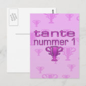 Tante Nummer 1 Postkarte (Vorne/Hinten)