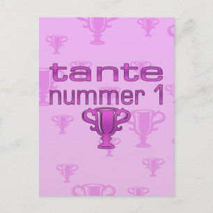 Tante Nummer 1 Postkarte