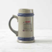 Tante Nutrition Fakten Tasse für lustige Tante Kaf