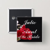 Tante Of The Bride Button (Vorne & Hinten)