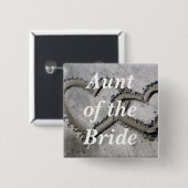 Tante Of The Bride Button (Vorne & Hinten)