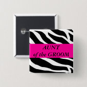 Tante Of The Groom Button (Vorne & Hinten)