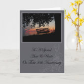 Tante & Onkel 50-Jubiläumskarte Karte (Gelbe Blume)