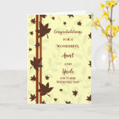 Tante & Onkel Hochzeitstag Glückwunsch Karte (Gelbe Blume)