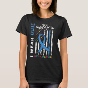 Tante Onkel ich trage Blau für meinen Nephew Autis T-Shirt