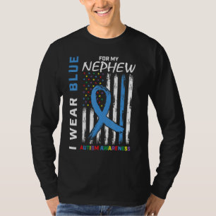 Tante Onkel ich trage Blau für meinen Nephew Autis T-Shirt