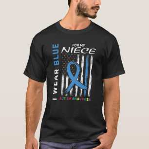 Tante Onkel ich tragen Blau für mein Nichte Autis T-Shirt