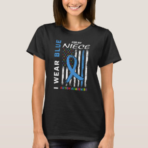 Tante Onkel ich tragen Blau für mein Nichte Autism T-Shirt